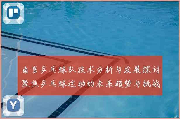 南京乒乓球队技术分析与发展探讨聚焦乒乓球运动的未来趋势与挑战